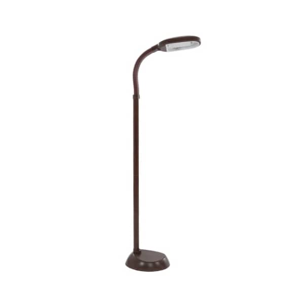 Hastings Home Hastings Home Natural Daylight Floor Lamp, Gooseneck Reading, Task/Craft Light, 27W Bulb (Woodgrain) 741774SRU - main